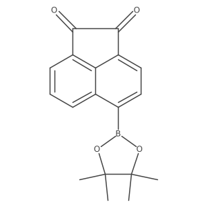 5-(4,4,5,5-Tetramethyl-1,3,2-dioxaborolan-2-yl)acenaphthylene-1,2-dione Structure