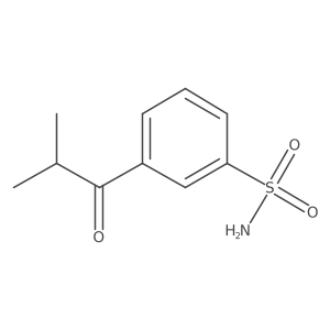 3-(2-Methyl-1-oxopropyl)benzenesulfonamide结构式