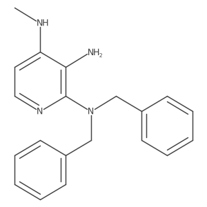 N2,N2-Dibenzyl-N4-methylpyridine-2,3,4-triamine Structure