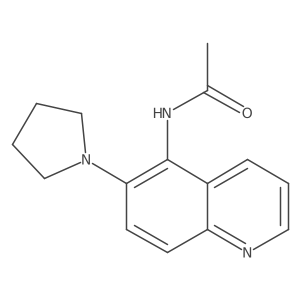 N-[6-(1-Pyrrolidinyl)-5-quinolinyl]acetamide Structure