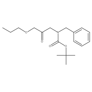 tert-butyl N-benzyl-N-(2-oxo-3-propoxypropyl)carbamate结构式