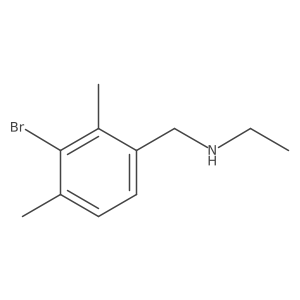 [(3-Bromo-2,4-dimethylphenyl)methyl](ethyl)amine Structure
