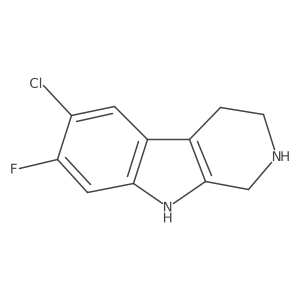 6-chloro-7-fluoro-1H,2H,3H,4H,9H-pyrido[3,4-b]indole Structure