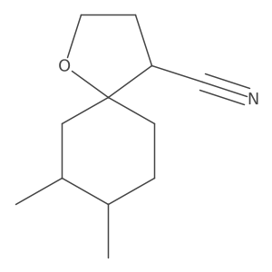 7,8-Dimethyl-1-oxaspiro[4.5]decane-4-carbonitrile结构式