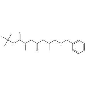 tert-butyl N-[5-(benzyloxy)-4-methyl-2-oxopentyl]-N-methylcarbamate结构式