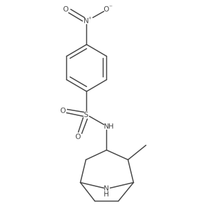 N-{2-methyl-8-azabicyclo[3.2.1]octan-3-yl}-4-nitrobenzene-1-sulfonamide结构式