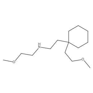 (2-Methoxyethyl)({2-[1-(2-methoxyethyl)cyclohexyl]ethyl})amine Structure