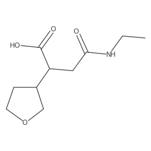3-(Ethylcarbamoyl)-2-(oxolan-3-yl)propanoic acid Structure