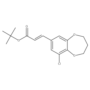 tert-butyl (2E)-3-(9-chloro-3,4-dihydro-2H-1,5-benzodioxepin-7-yl)prop-2-enoate Structure