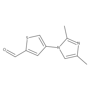 4-(2,4-dimethyl-1H-imidazol-1-yl)thiophene-2-carbaldehyde Structure