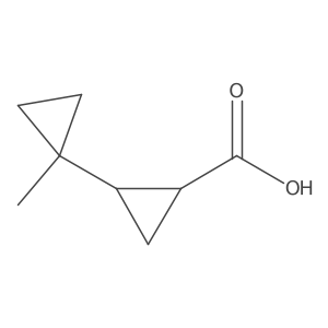 2-(1-Methylcyclopropyl)cyclopropane-1-carboxylic acid结构式