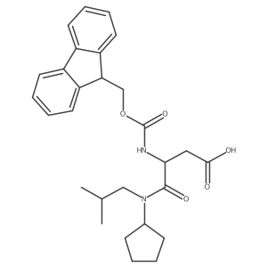 3-[cyclopentyl(2-methylpropyl)carbamoyl]-3-({[(9H-fluoren-9-yl)methoxy]carbonyl}amino)propanoic acid Structure