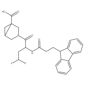 3-[2-({[(9H-fluoren-9-yl)methoxy]carbonyl}amino)-4,4-difluorobutanoyl]-3-azabicyclo[3.1.0]hexane-1-carboxylic acid Structure