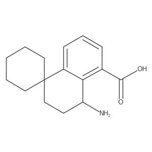 4'-amino-3',4'-dihydro-2'H-spiro[cyclohexane-1,1'-naphthalene]-5'-carboxylic acid Structure