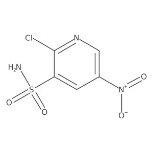 2-Chloro-5-nitropyridine-3-sulfonamide结构式