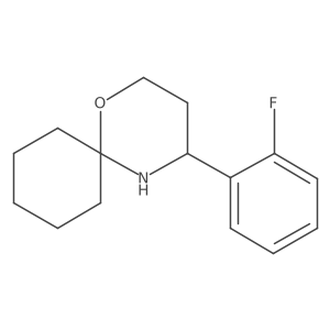 4-(2-Fluorophenyl)-1-oxa-5-azaspiro[5.5]undecane Structure
