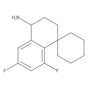 6',8'-difluoro-3',4'-dihydro-2'H-spiro[cyclohexane-1,1'-naphthalene]-4'-amine Structure