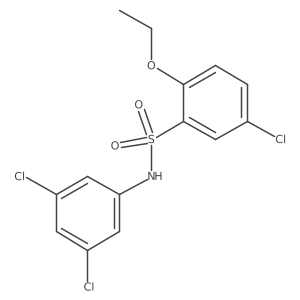 5-chloro-N-(3,5-dichlorophenyl)-2-ethoxybenzene-1-sulfonamide结构式