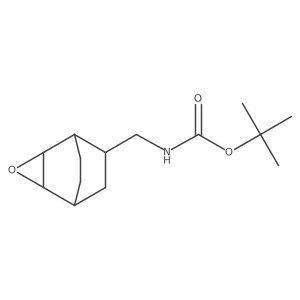 tert-butyl N-({3-oxatricyclo[3.2.2.0,2,4]nonan-6-yl}methyl)carbamate结构式