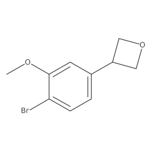 3-(4-bromo-3-methoxyphenyl)Oxetane结构式