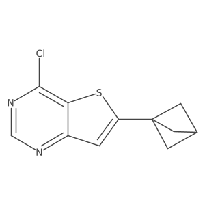 6-(Bicyclo[1.1.1]pentan-1-yl)-4-chlorothieno[3,2-d]pyrimidine Structure