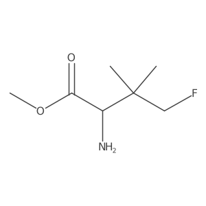 Methyl 2-amino-4-fluoro-3,3-dimethylbutanoate结构式