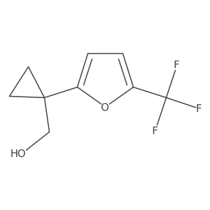 {1-[5-(Trifluoromethyl)furan-2-yl]cyclopropyl}methanol Structure