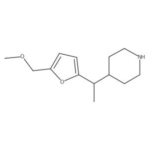 4-{1-[5-(Methoxymethyl)furan-2-yl]ethyl}piperidine结构式