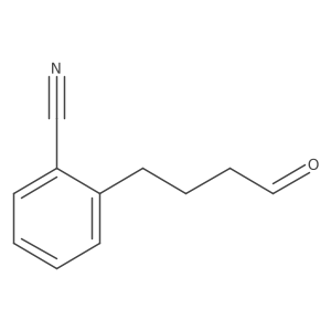 2-(4-Oxobutyl)benzonitrile结构式