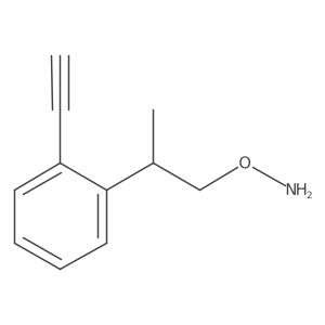 O-[2-(2-ethynylphenyl)propyl]hydroxylamine Structure