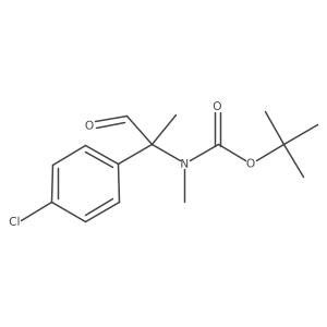 tert-butyl N-[2-(4-chlorophenyl)-1-oxopropan-2-yl]-N-methylcarbamate结构式