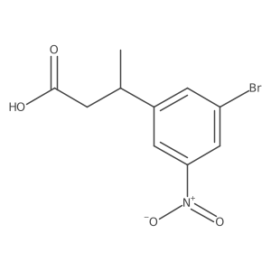3-(3-Bromo-5-nitrophenyl)butanoic acid Structure