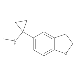 1-(2,3-dihydro-1-benzofuran-5-yl)-N-methylcyclopropan-1-amine Structure
