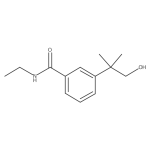N-ethyl-3-(1-hydroxy-2-methylpropan-2-yl)benzamide结构式