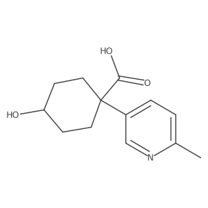 4-Hydroxy-1-(6-methylpyridin-3-yl)cyclohexane-1-carboxylic acid Structure