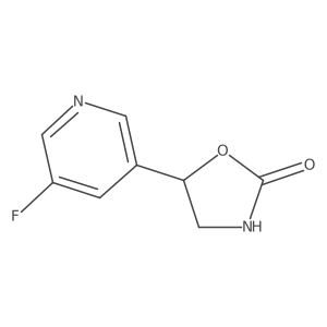 5-(5-Fluoropyridin-3-yl)-1,3-oxazolidin-2-one结构式