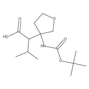 2-(3-{[(Tert-butoxy)carbonyl]amino}oxolan-3-yl)-3-methylbutanoic acid Structure