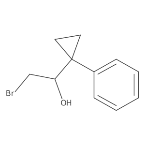 2-bromo-1-(1-phenylcyclopropyl)ethanol结构式