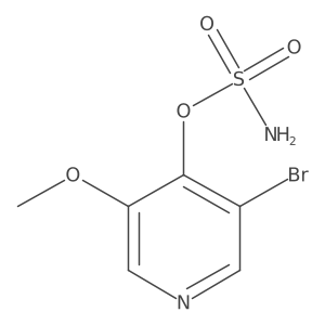 3-Bromo-5-methoxypyridin-4-yl sulfamate Structure