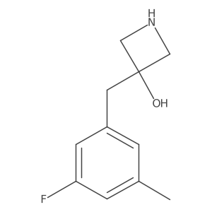3-[(3-Fluoro-5-methylphenyl)methyl]azetidin-3-ol Structure