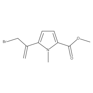 methyl 5-(3-bromoprop-1-en-2-yl)-1-methyl-1H-pyrrole-2-carboxylate Structure
