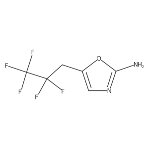 5-(2,2,3,3,3-Pentafluoropropyl)-1,3-oxazol-2-amine结构式