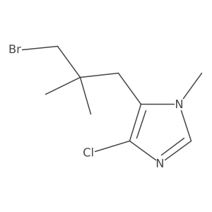5-(3-bromo-2,2-dimethylpropyl)-4-chloro-1-methyl-1H-imidazole Structure