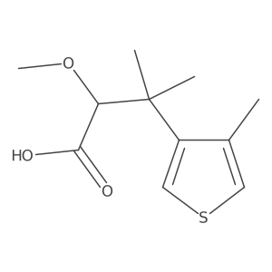 2-Methoxy-3-methyl-3-(4-methylthiophen-3-yl)butanoic acid Structure