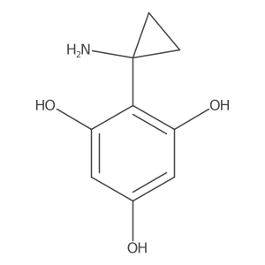 2-(1-Aminocyclopropyl)benzene-1,3,5-triol结构式