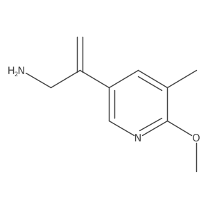 2-(6-Methoxy-5-methylpyridin-3-yl)prop-2-en-1-amine Structure