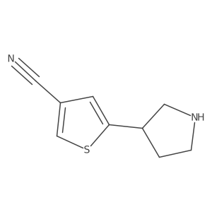 5-(Pyrrolidin-3-yl)thiophene-3-carbonitrile Structure