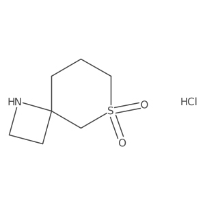 6-Thia-1-azaspiro[3.5]nonane 6,6-dioxide hydrochloride结构式