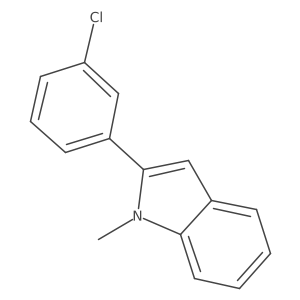 2-(3-Chlorophenyl)-1-methylindole结构式