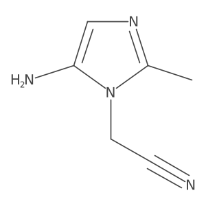 2-(5-amino-2-methyl-1H-imidazol-1-yl)acetonitrile结构式